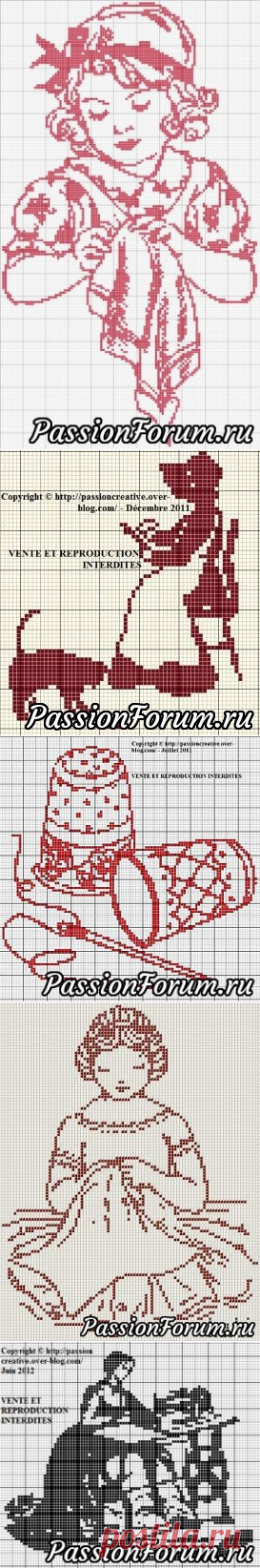 Схемы вышивки крестом. Для рукодельниц и о рукодельницах.
