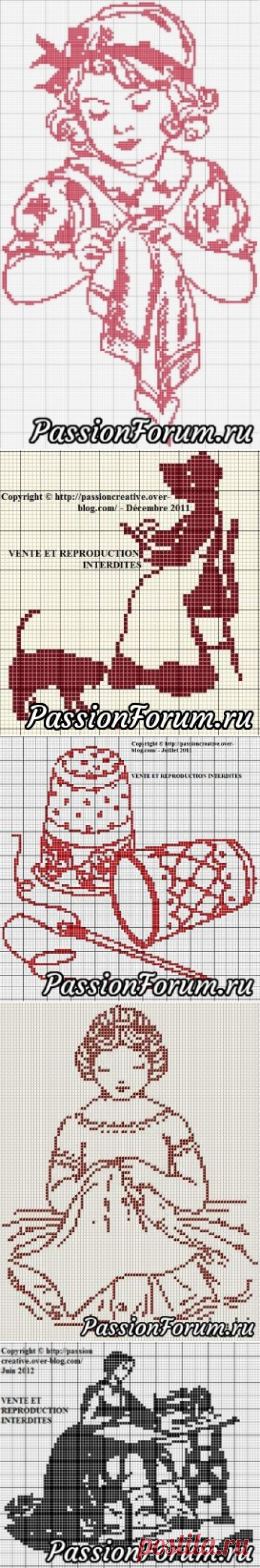 Схемы вышивки крестом. Для рукодельниц и о рукодельницах.