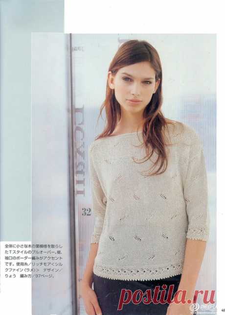 #джемпер@japanese_knitting
#спицы_крючок@japanese_knitting