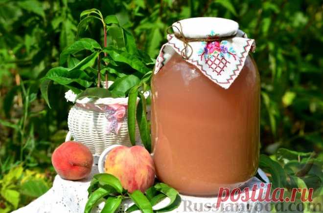 Рецепт: Морс из персиков (на зиму) на RussianFood.com