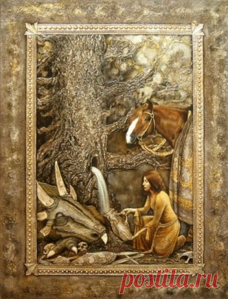 Объемные картины с имитацией чеканного металла — Делаем руками