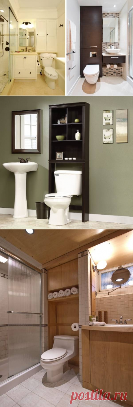 Удобное решение – шкаф в туалет над унитазом