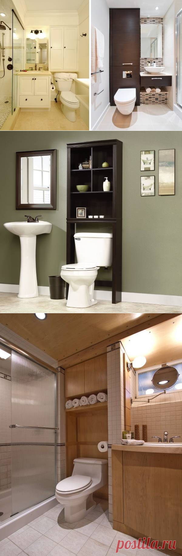 Удобное решение – шкаф в туалет над унитазом