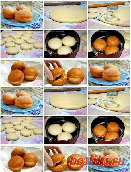 Вкусные пончики (не забываем для просмотра рецепта полностью, нажимать под фото слово: подробнее)