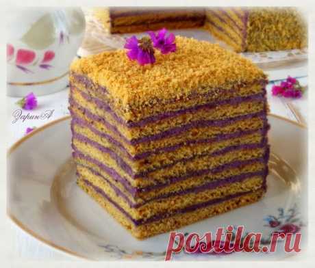 ТОРТ МЕДОВЫЙ *КАДРИЛЬ* - С ОЧЕНЬ НЕОБЫЧНЫМ И ВКУСНЫМ КРЕМОМ