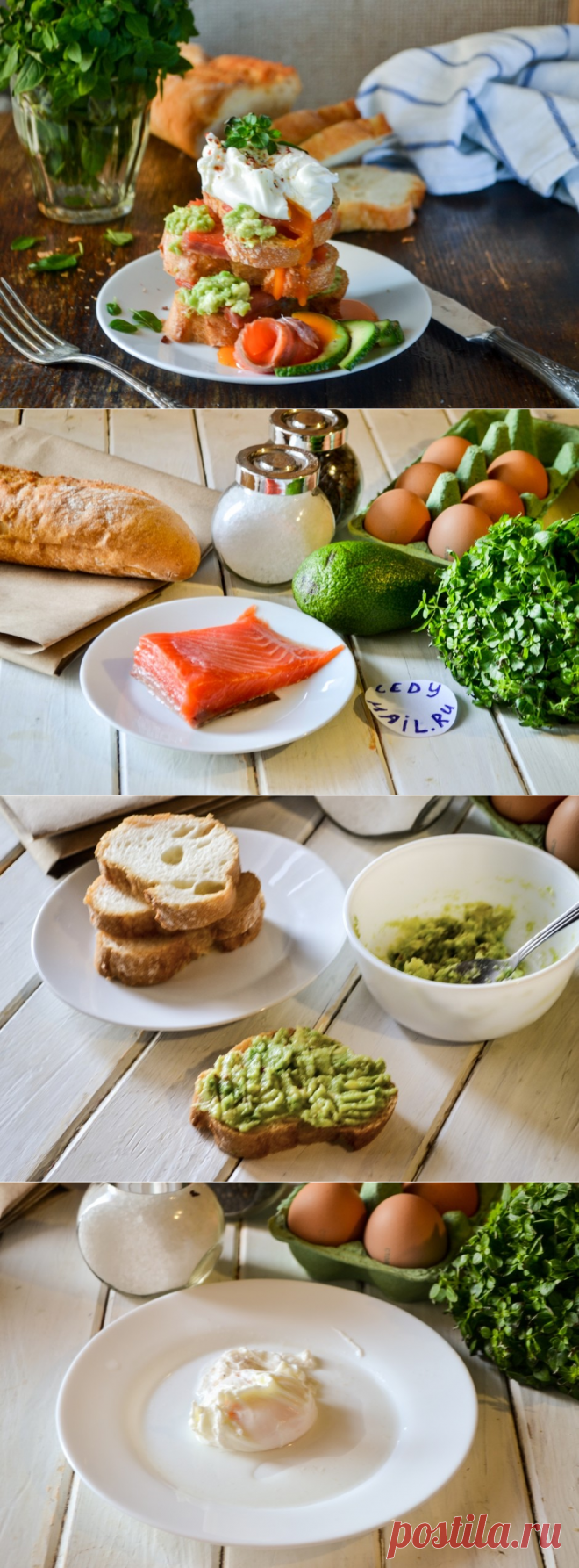 Яйцо пашот с лососем и авокадо - пошаговый рецепт с фото - как приготовить, ингредиенты, состав, время приготовления - Mail Леди