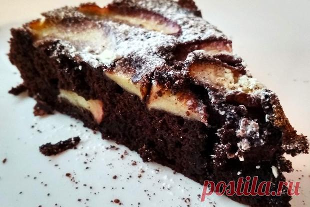 Шоколадный пирог с яблоками и корицей рецепт – европейская кухня: выпечка и десерты. «Еда»