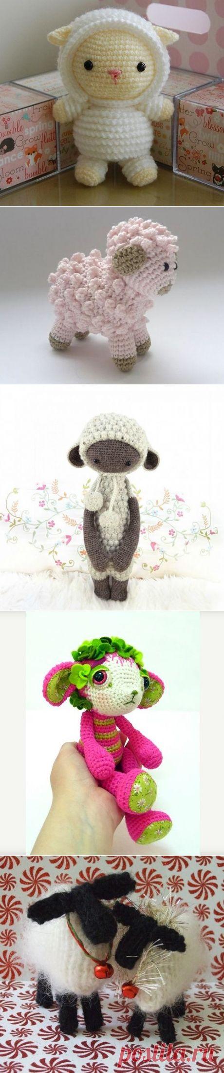 Вязаные овечки — идеи для воплощения