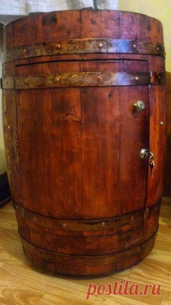 Мини-бар из бочки. Автор Андрей Ковалев #DIY_Идеи