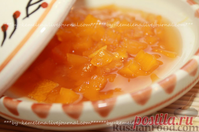 Рецепт: Тыквенное варенье с мандаринами (вариант с имбирем и лимоном) на RussianFood.com