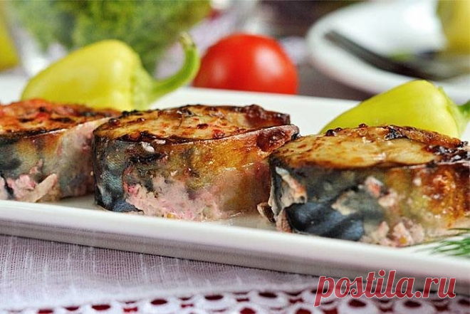 Скумбрия, запеченная с горчицей и йогуртом в духовке: рецепт