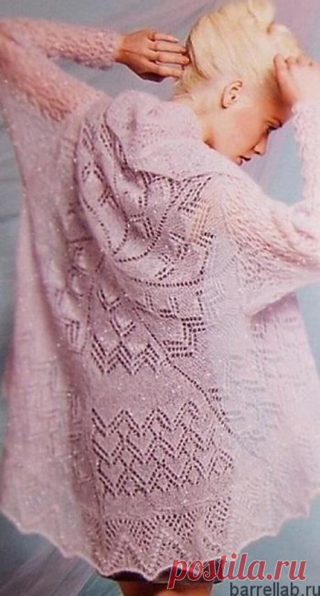 Кардиган "Расслабленное очарование". Схема вязания кардигана спицами |