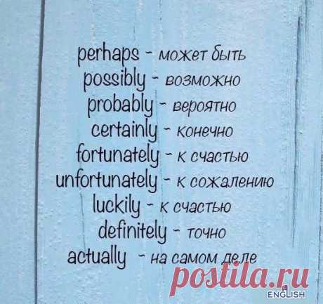 Вводные слова.