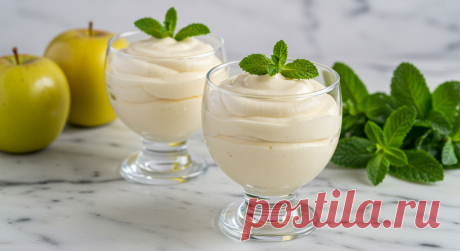 Нежный десерт из яблок: простой рецепт яблочного самбука | Кулинарыч | Дзен