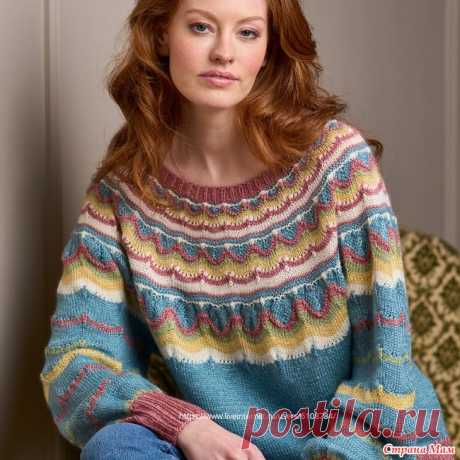 Джемпер  Balnakeil от Oksana Dymyd. Спицы. Пуловер вяжется по кругу сверху вниз  РАЗМЕРЫ 1, 2, 3, 4  Обхват груди:86-97, 97-107, 107-117, 117-127 см  РАЗМЕРЫ ГОТОВОГО ИЗДЕЛИЯ  Обхват груди: 101, 112, 122, 134 см