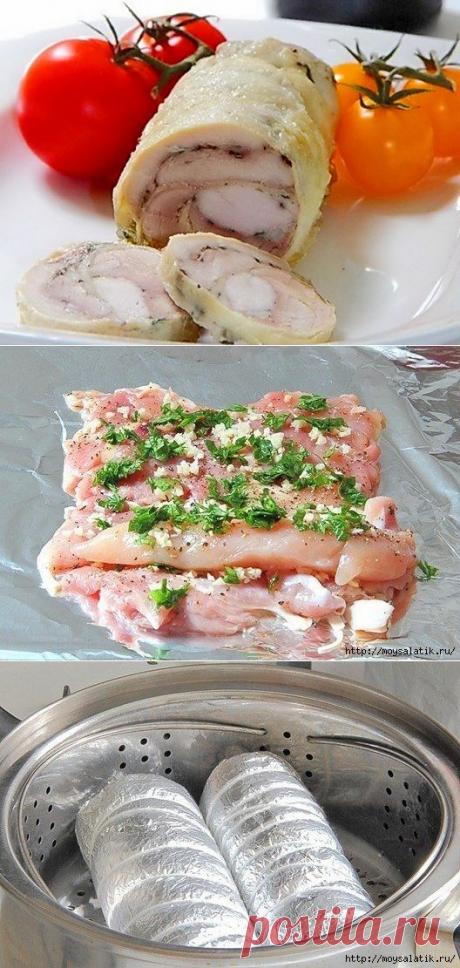 Аппетитный лёгкий рулетик. Диетическое тоже может быть вкусным!