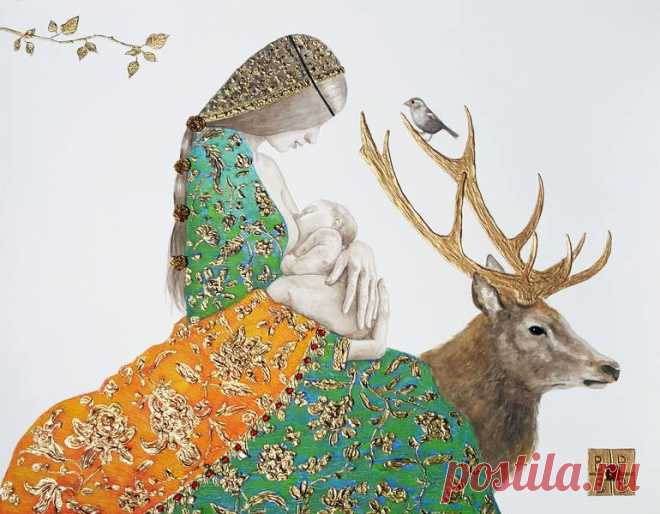 The voyagers Painting by B A H M A N | Saatchi Art