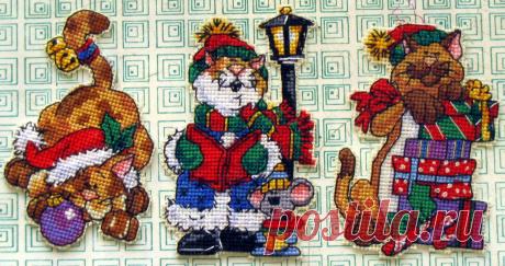 Красивые схемы для вышивки новогодних игрушек, шаров