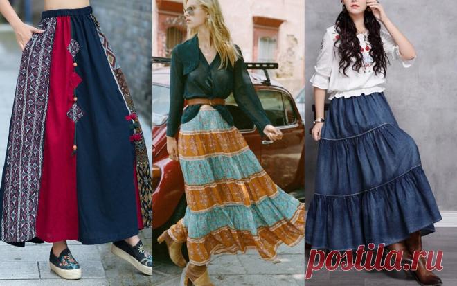 Юбка в стиле хиппи. Тренд 2020, который можно сшить 