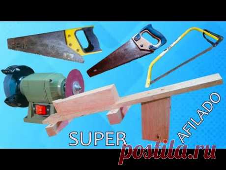 COMO AFILAR CUALQUIER SERRUCHO EN 3 MINUTOS - Muy Facil Con Disco CASERO -  #AFILAR LUIS LOVON