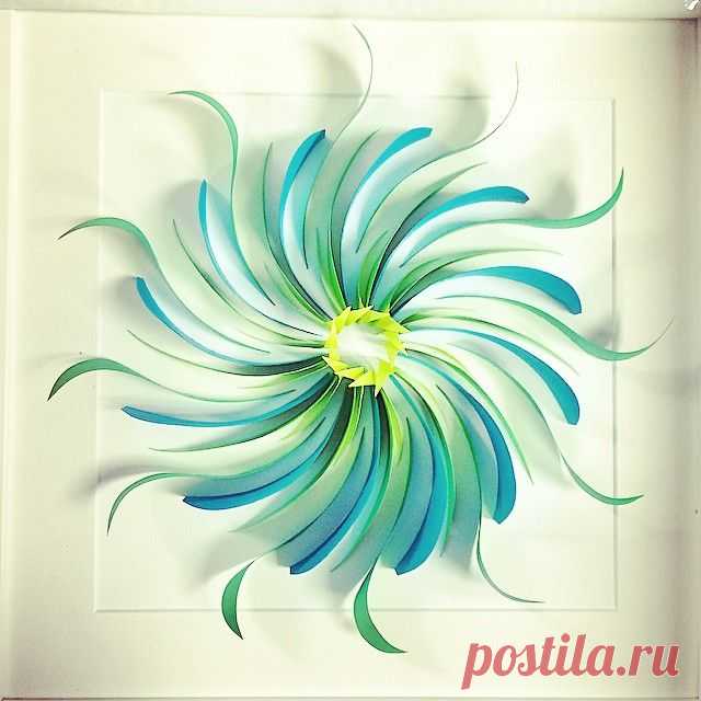 BLOOM - #quilling #quilledart #papercraft #handmade #handcut #design #modern #gorgeous #mesmerizing