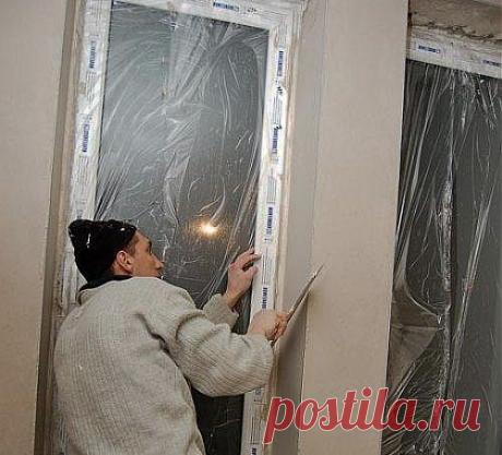 Как штукатурить откосы правильно