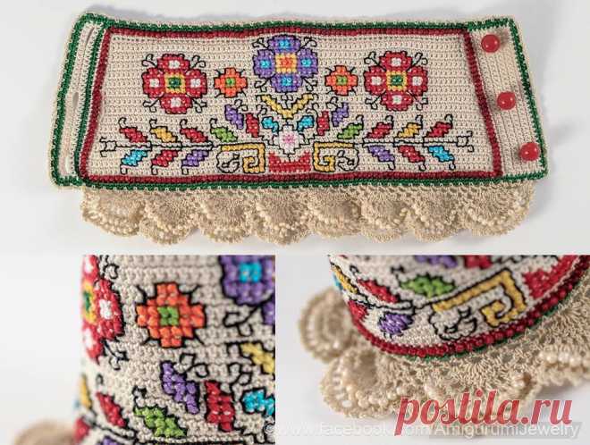 Представям ви още един маншет с... - Amigurumi&Jewelry