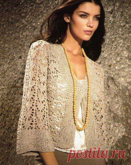Красивый жакет спицами. Связать красивый жакет спицами | Все о рукоделии: схемы, мастер классы, идеи на сайте labhousehold.com
