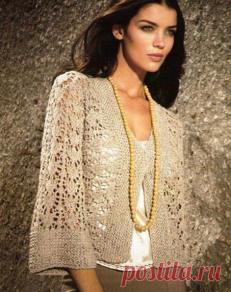 Красивый жакет спицами. Связать красивый жакет спицами | Все о рукоделии: схемы, мастер классы, идеи на сайте labhousehold.com