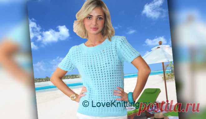 Ажурный пуловер   | Loveknitting.ru