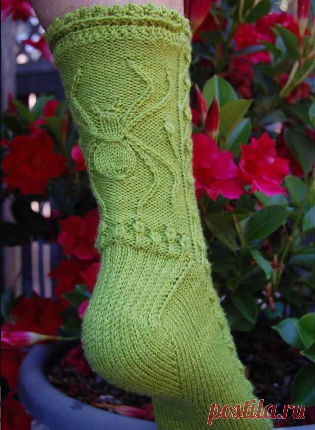 Вязание носков от мыска The Gardener...