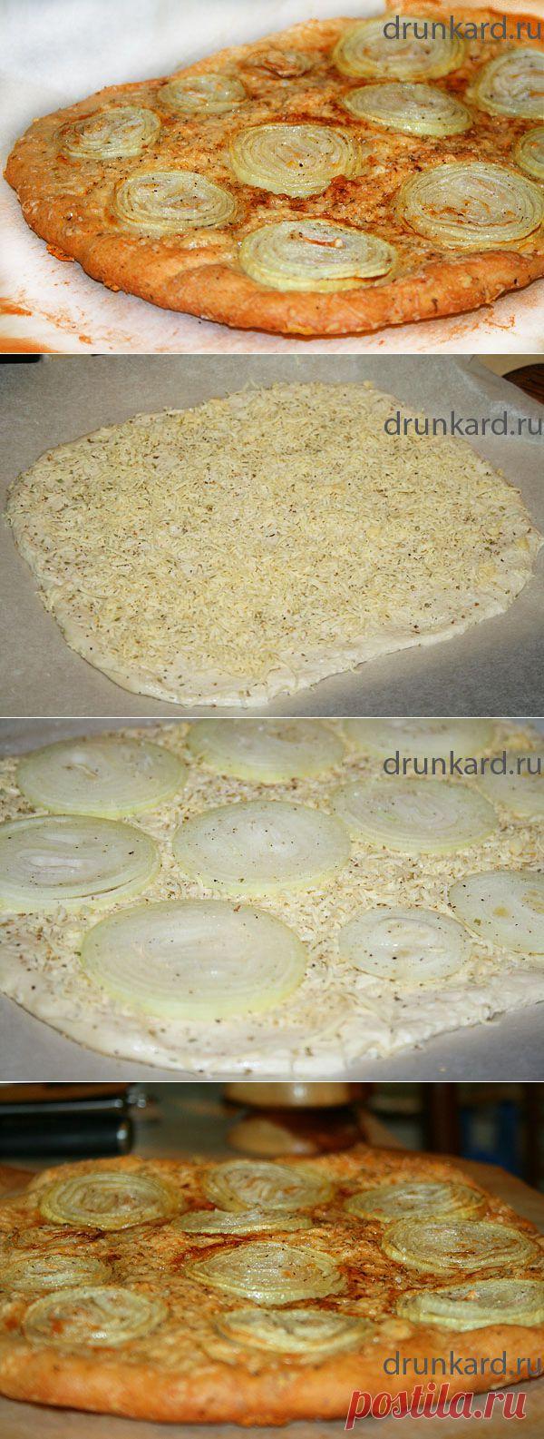 Сырно-луковая лепёшка.