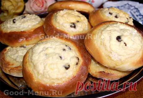 ВАТРУШКИ С ТВОРОГОМ - рецепт с пошаговыми фото