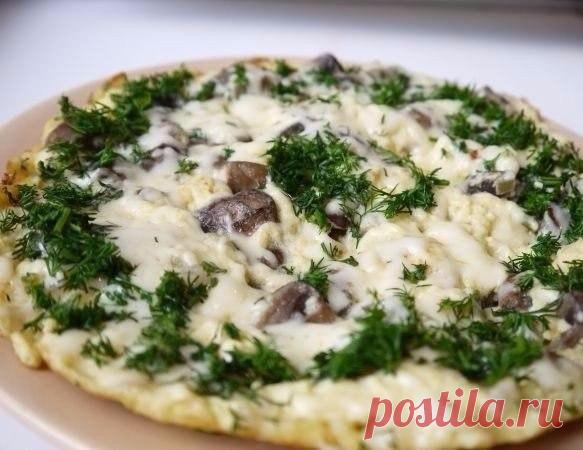 Омлет с грибами