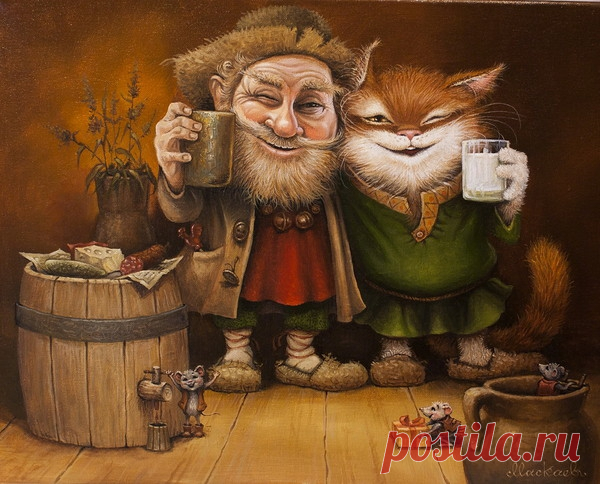 Сказочные коты Александра Маскаева