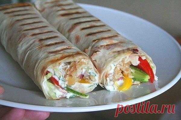 Шаурма с курицей в лаваше рецепт с фото пошагово - 1000.menu
