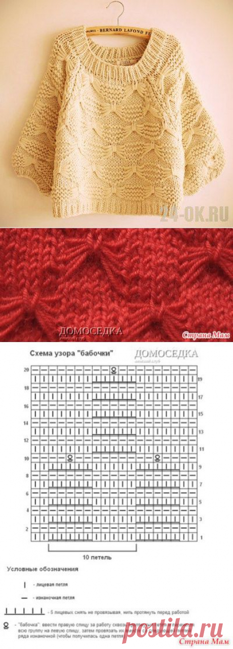 Идея. Есть схема узора &quot;Бабочки&quot;