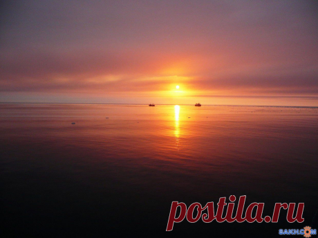 Охотское море.