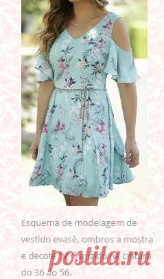 Vestido ombros a mostra | DIY - molde, corte e costura - Marlene Mukai