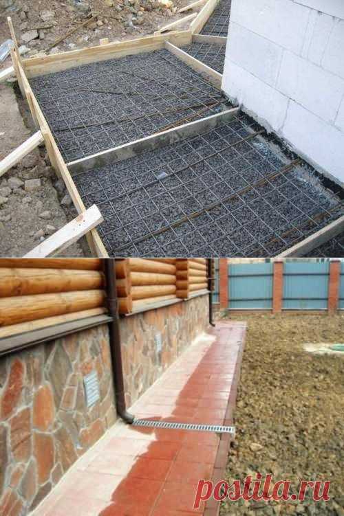 Отмостка вокруг дома своими руками. Как правильно сделать отмостку?