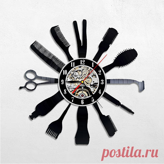 Hair salon clock