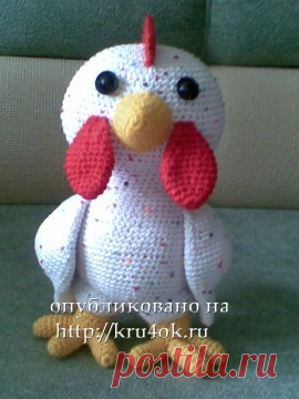 Вязаная игрушка – петушок - вязание крючком на kru4ok.ru