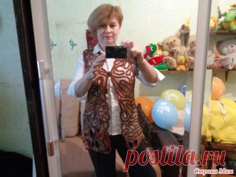 Жилет из шнура гусеничка - Вязание - Страна Мам