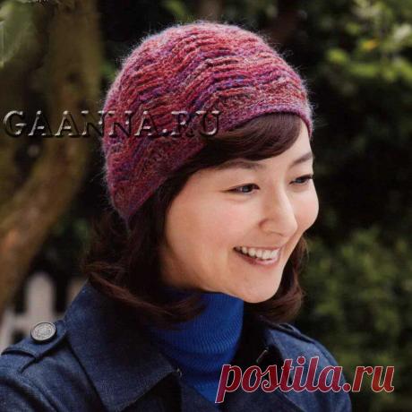 Шапочка из секционной пряжи