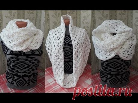 Вязание снуда. Снуд крючком. Крючок для начинающих. Вязание крючком 2019. Knitting .