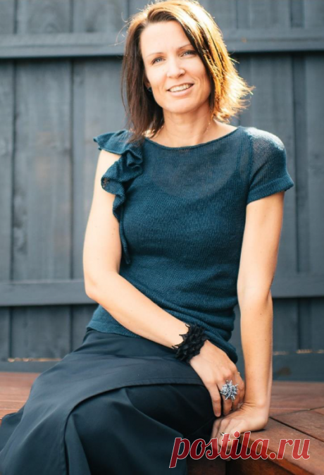 Вязаная спицами туника Hane | ДОМОСЕДКА