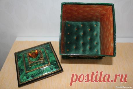 Шкатулки и сундук из картона. | Декупаж. Работы пользователей