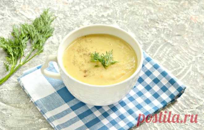 Гороховый суп-пюре на мясном бульоне