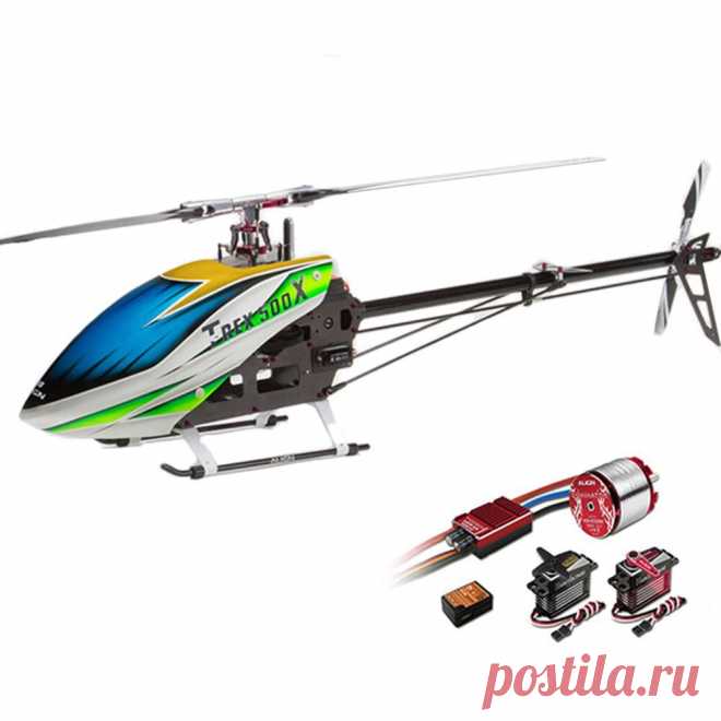 Align t-rex 500x dominator 6ch 3d flying rc helicopter super combo with brushless 1600kv motor esc digital servos Sale - Banggood.com