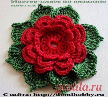 Цветочек к шляпке "Незабудка".